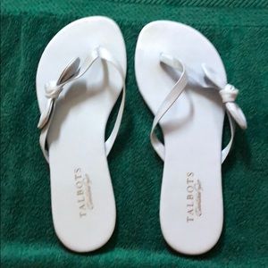 Talbots baby blue flip flops